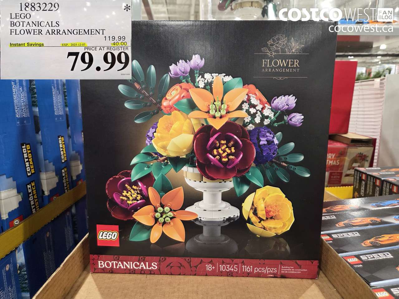 1883229 LEGO BOTANICALS FLOWER ARRANGEMENT ($40.00 INSTANT SAVINGS EXPIRES ON 2025-12-07) $79.99