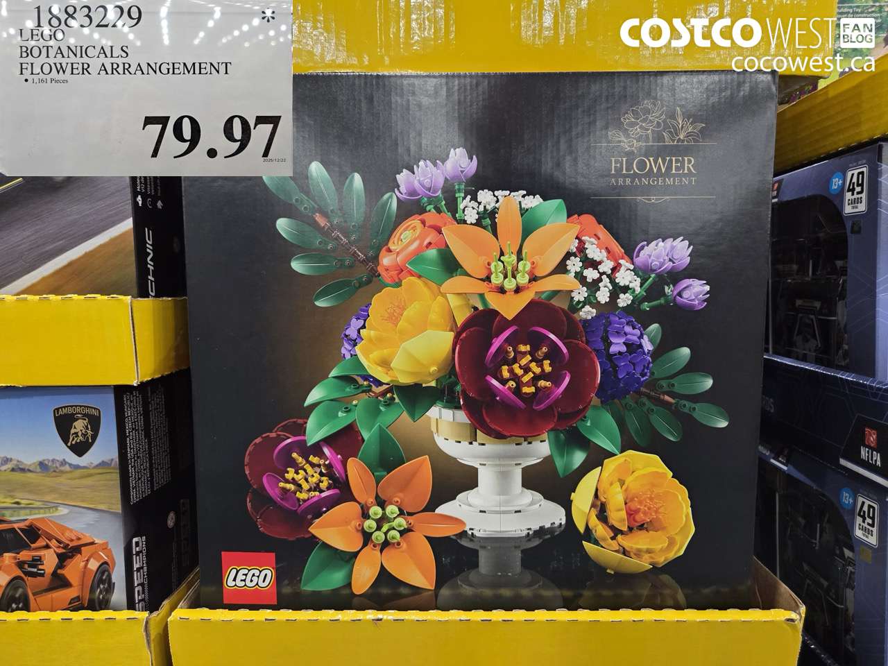 1883229 LEGO BOTANICALS FLOWER ARRANGEMENT $79.97