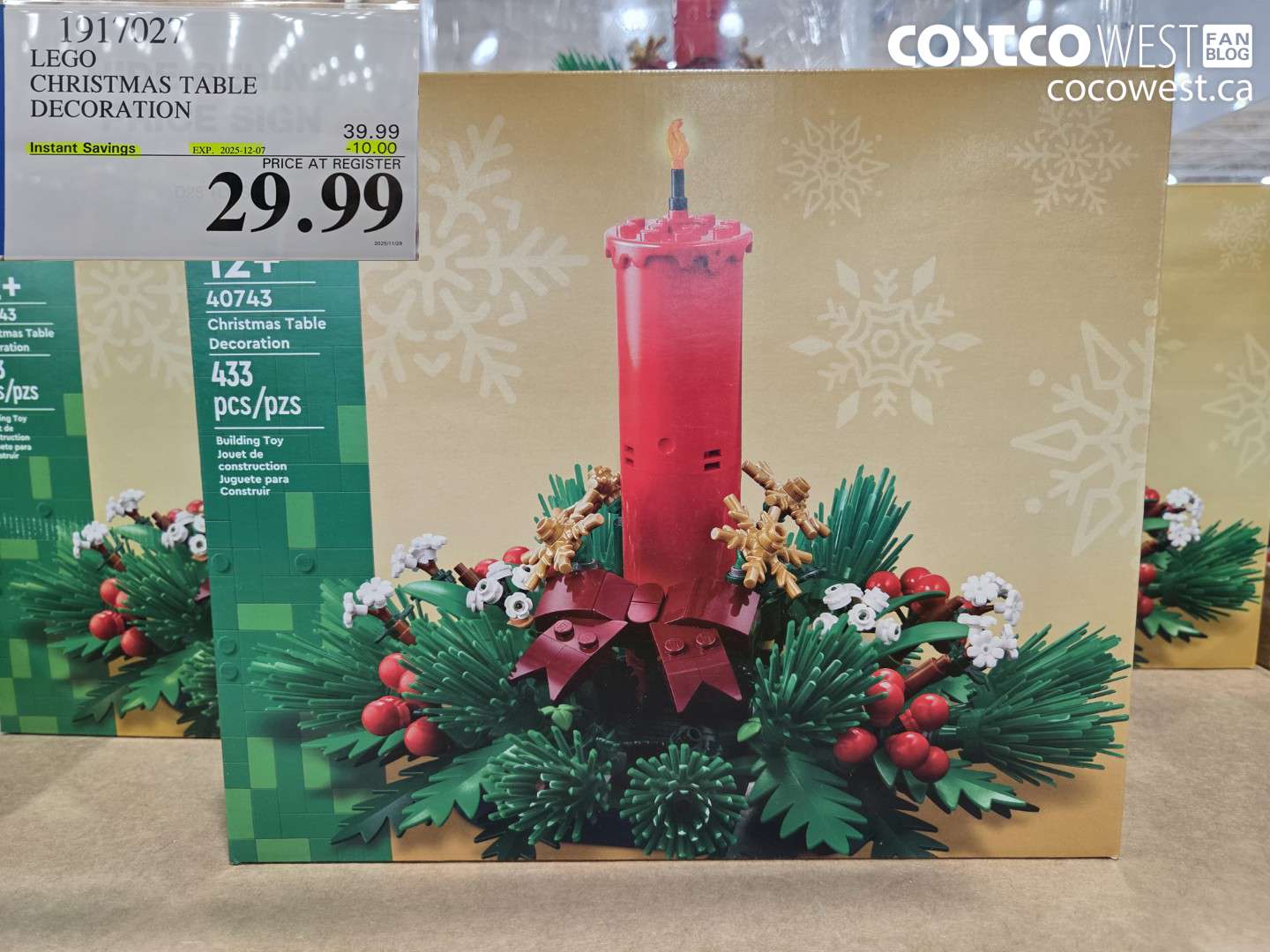 1917027 LEGO CHRISTMAS TABLE DECORATION ($10.00 INSTANT SAVINGS EXPIRES ON 2025-12-07) $29.99