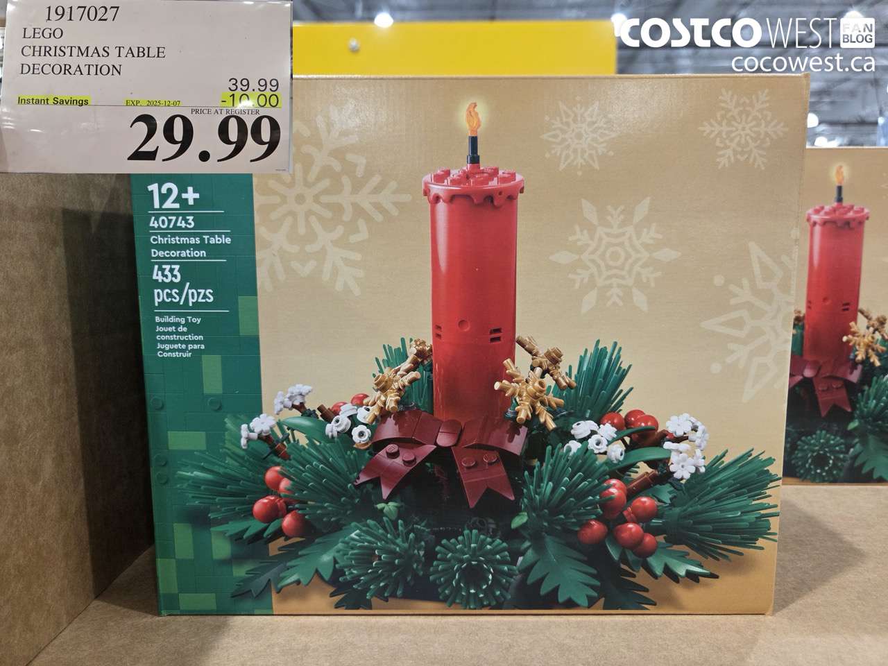 1917027 LEGO CHRISTMAS TABLE DECORATION ($10.00 INSTANT SAVINGS EXPIRES ON 2025-12-07) $29.99