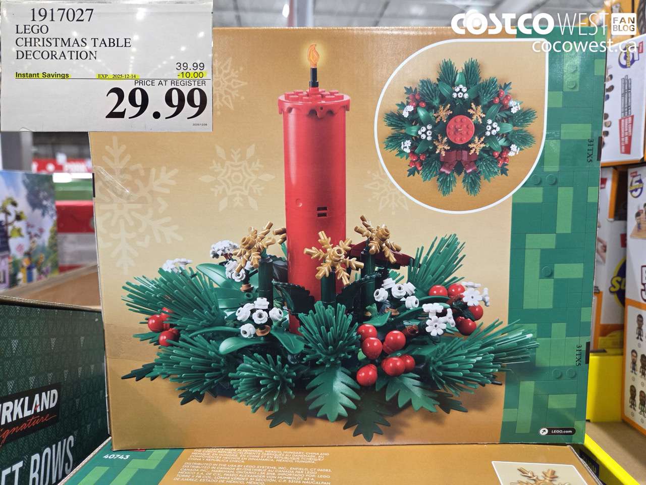 1917027 LEGO CHRISTMAS TABLE DECORATION ($10.00 INSTANT SAVINGS EXPIRES ON 2025-12-14) $29.99