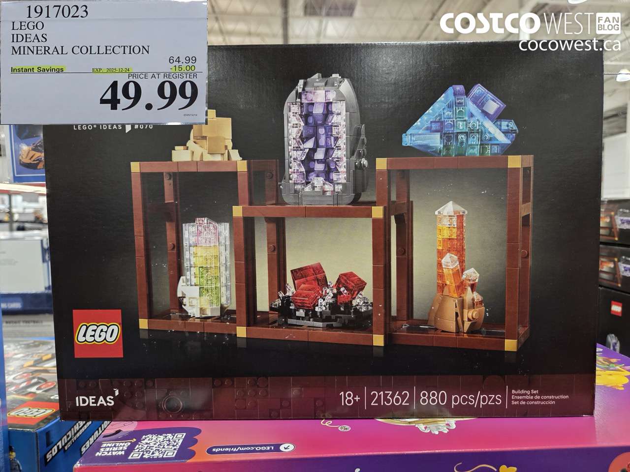 1917023 LEGO IDEAS MINERAL COLLECTION ($15.00 INSTANT SAVINGS EXPIRES ON 2025-12-24) $49.99