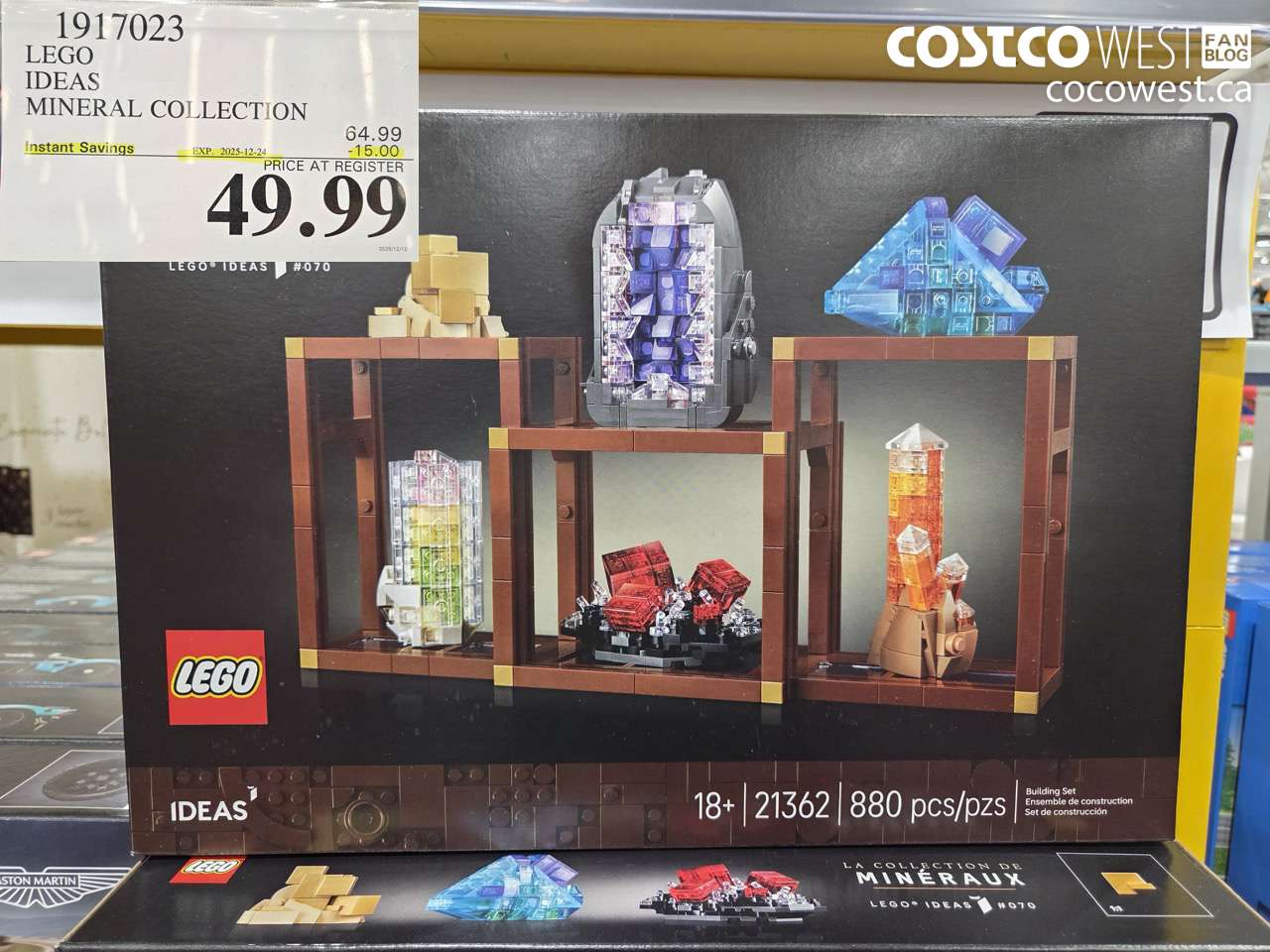 1917023 LEGO IDEAS MINERAL COLLECTION ($15.00 INSTANT SAVINGS EXPIRES ON 2025-12-24) $49.99