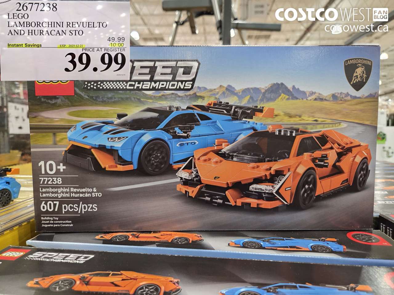2677238 LEGO LAMBORGHINI REVUELTO AND HURACAN STO ($10.00 INSTANT SAVINGS EXPIRES ON 2025-12-21) $39.99