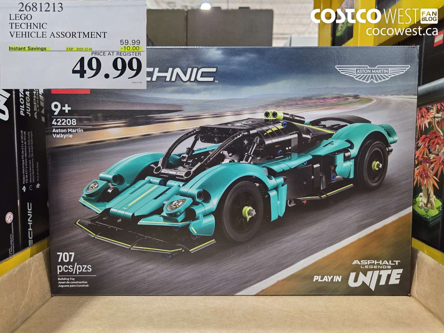 2681213 LEGO TECHNIC VEHICLE ASSORTMENT ($10.00 INSTANT SAVINGS EXPIRES ON 2025-12-01) $49.99