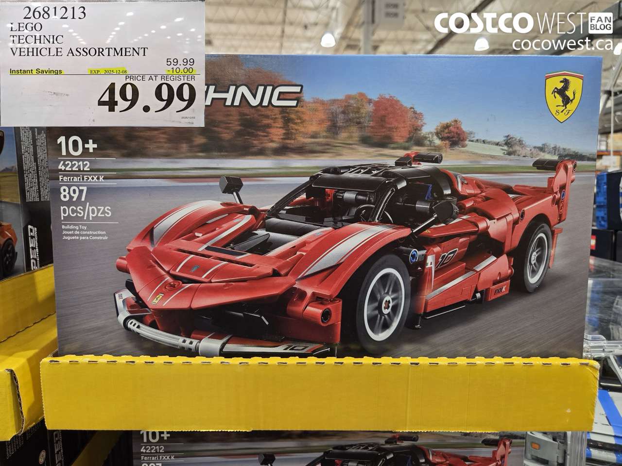 2681213 LEGO TECHNIC VEHICLE ASSORTMENT ($10.00 INSTANT SAVINGS EXPIRES ON 2025-12-08) $49.99