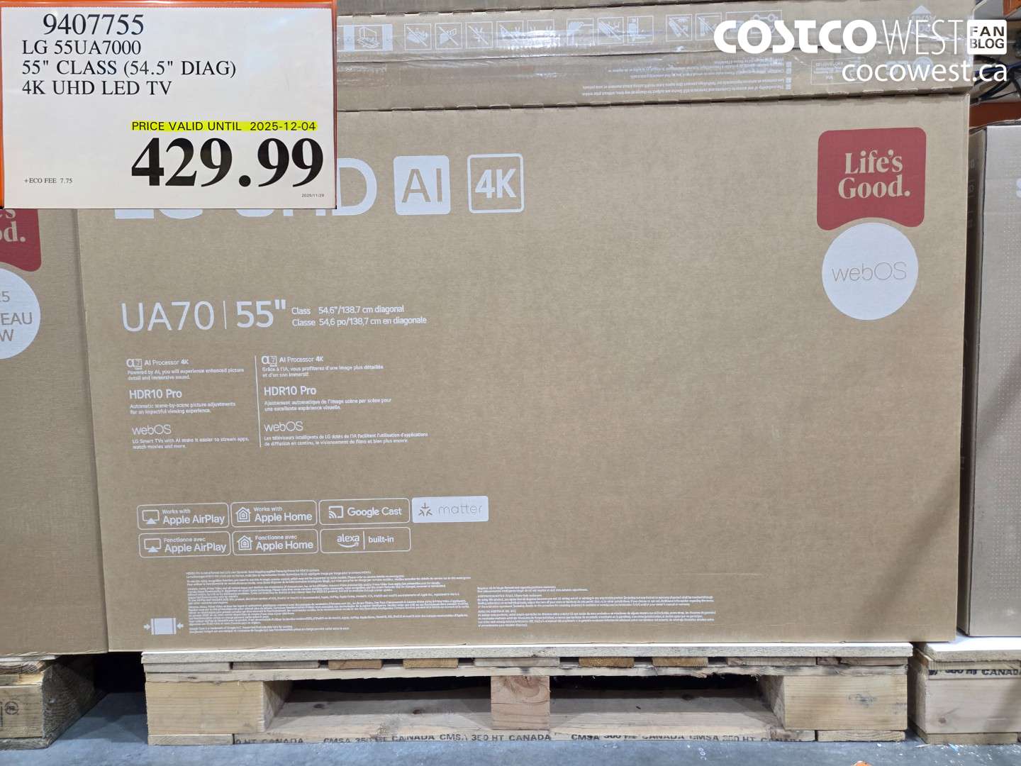 9407755 LG 55UA7000 55