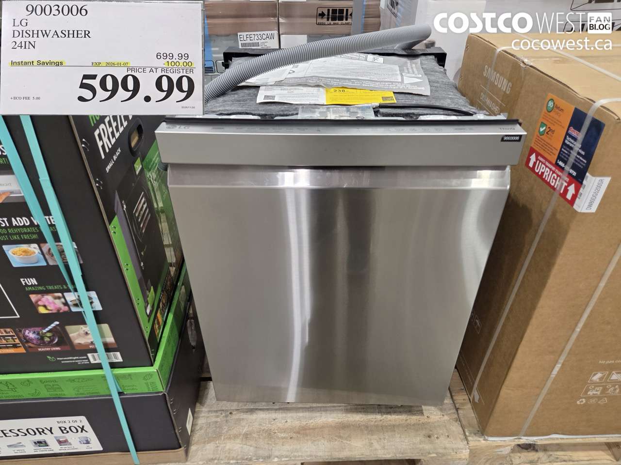 9003006 LG DISHWASHER 24IN ($100.00 INSTANT SAVINGS EXPIRES ON 2026-01-07) $599.99