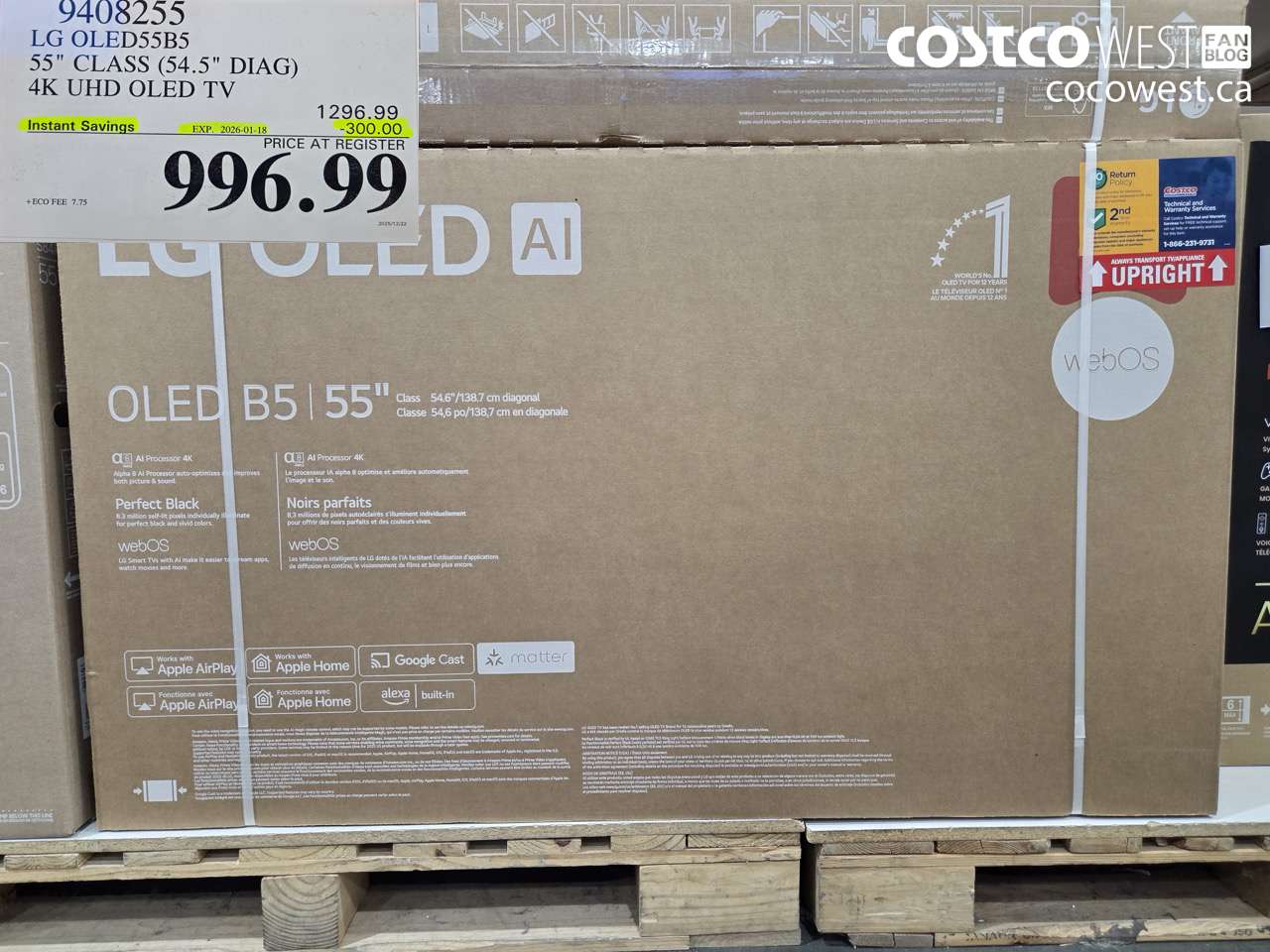 9408255 LG OLED55B5 55