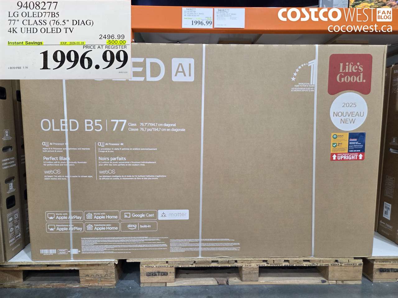 9408277 LG OLED77B5 77