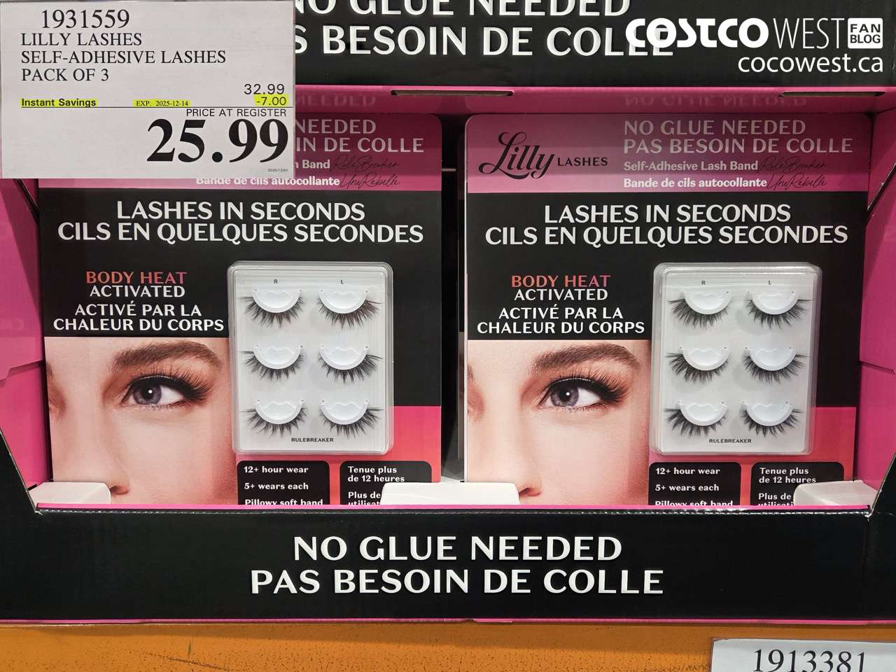 1931559 LILLY LASHES SELF-ADHESIVE LASHES PACK OF 3 ($7.00 INSTANT SAVINGS EXPIRES ON 2025-12-14) $25.99