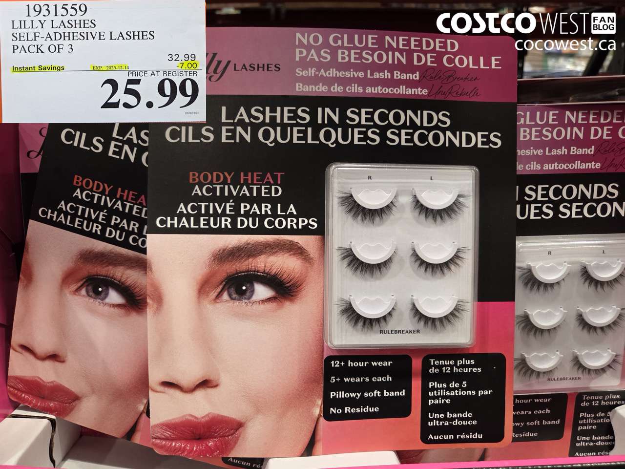 1931559 LILLY LASHES SELF-ADHESIVE LASHES PACK OF 3 ($7.00 INSTANT SAVINGS EXPIRES ON 2025-12-14) $25.99