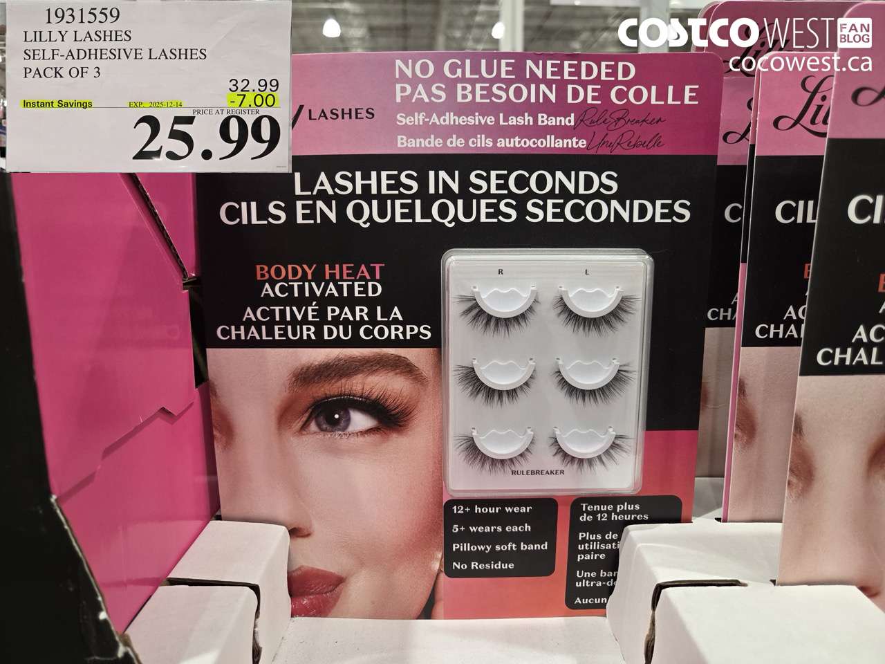 1931559 LILLY LASHES SELF-ADHESIVE LASHES PACK OF 3 ($7.00 INSTANT SAVINGS EXPIRES ON 2025-12-14) $25.99