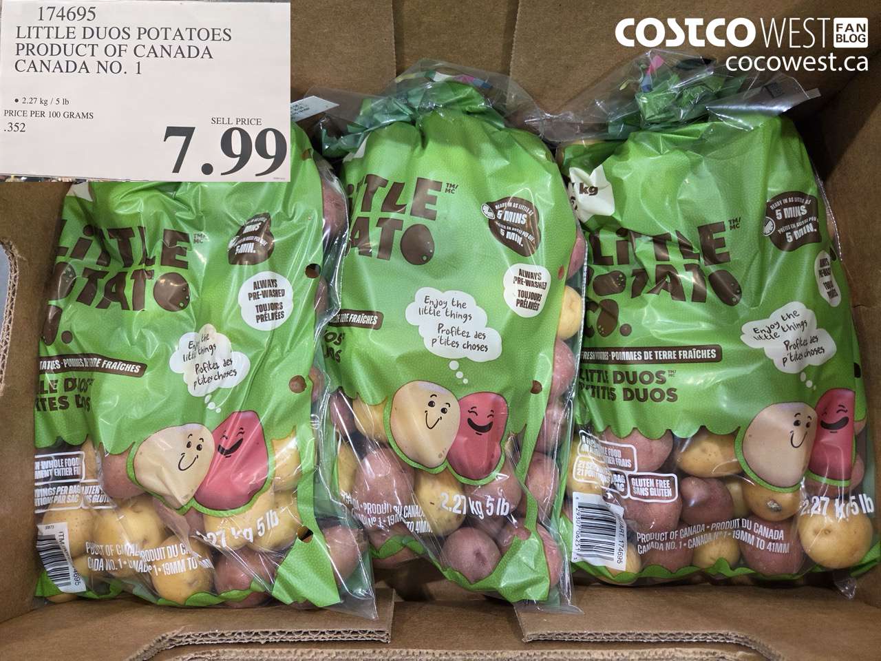 174695 LITTLE DUO POTATOES PRODUCT OF CANADA CANADA NO 1 $7.99
