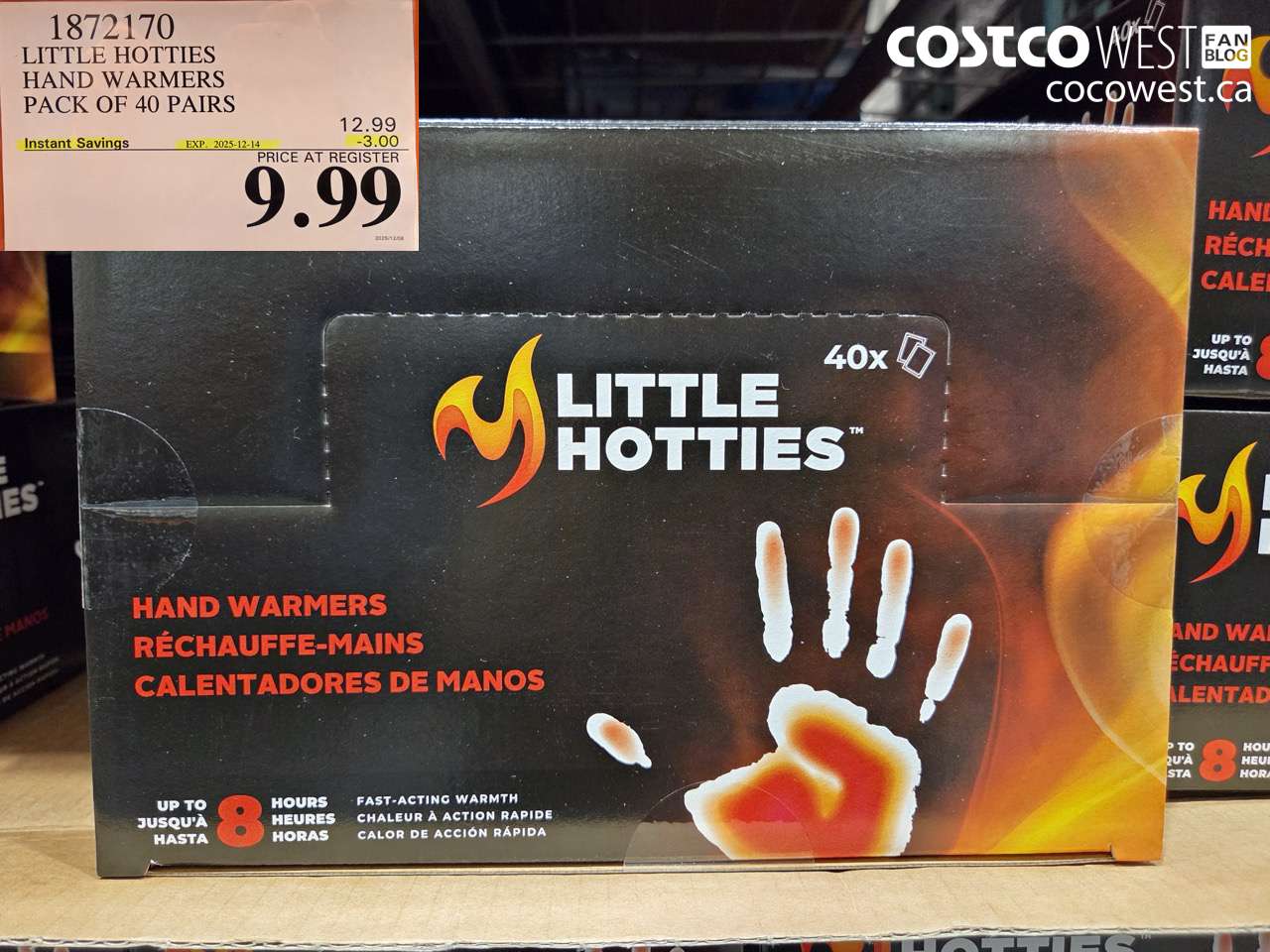 1872170 LITTLE HOTTIES HAND WARMERS PACK OF 40 PAIRS ($3.00 INSTANT SAVINGS EXPIRES ON 2025-12-14) $9.99
