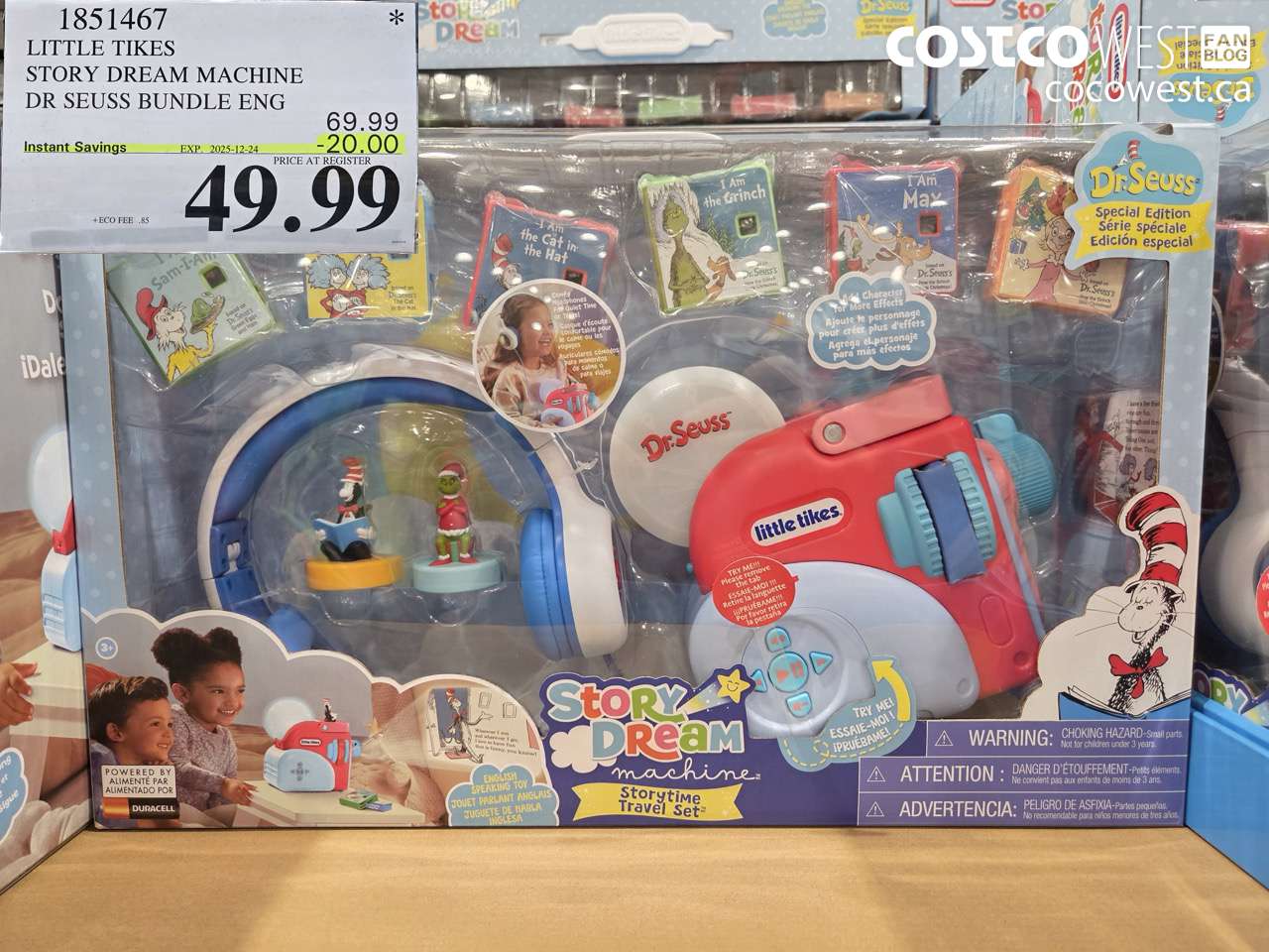 1851467 LITTLE TIKES STORY DREAM MACHINE DR SEUSS BUNDLE ENG ($20.00 INSTANT SAVINGS EXPIRES ON 2025-12-24) $49.99