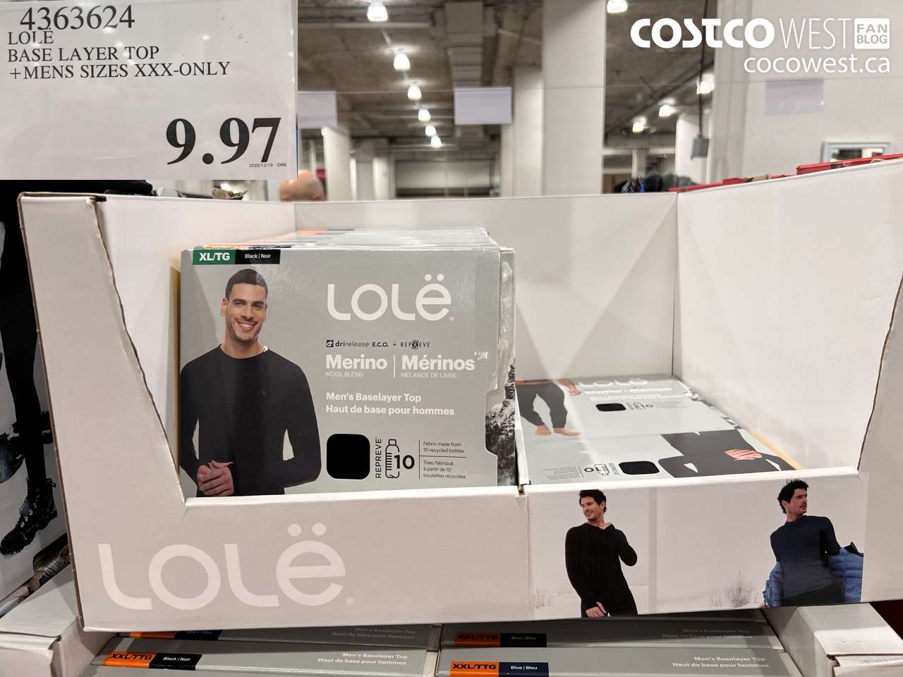 4363624 LOLE BASE LAYER TOP MENS SIZES XXX-ONLY $9.97