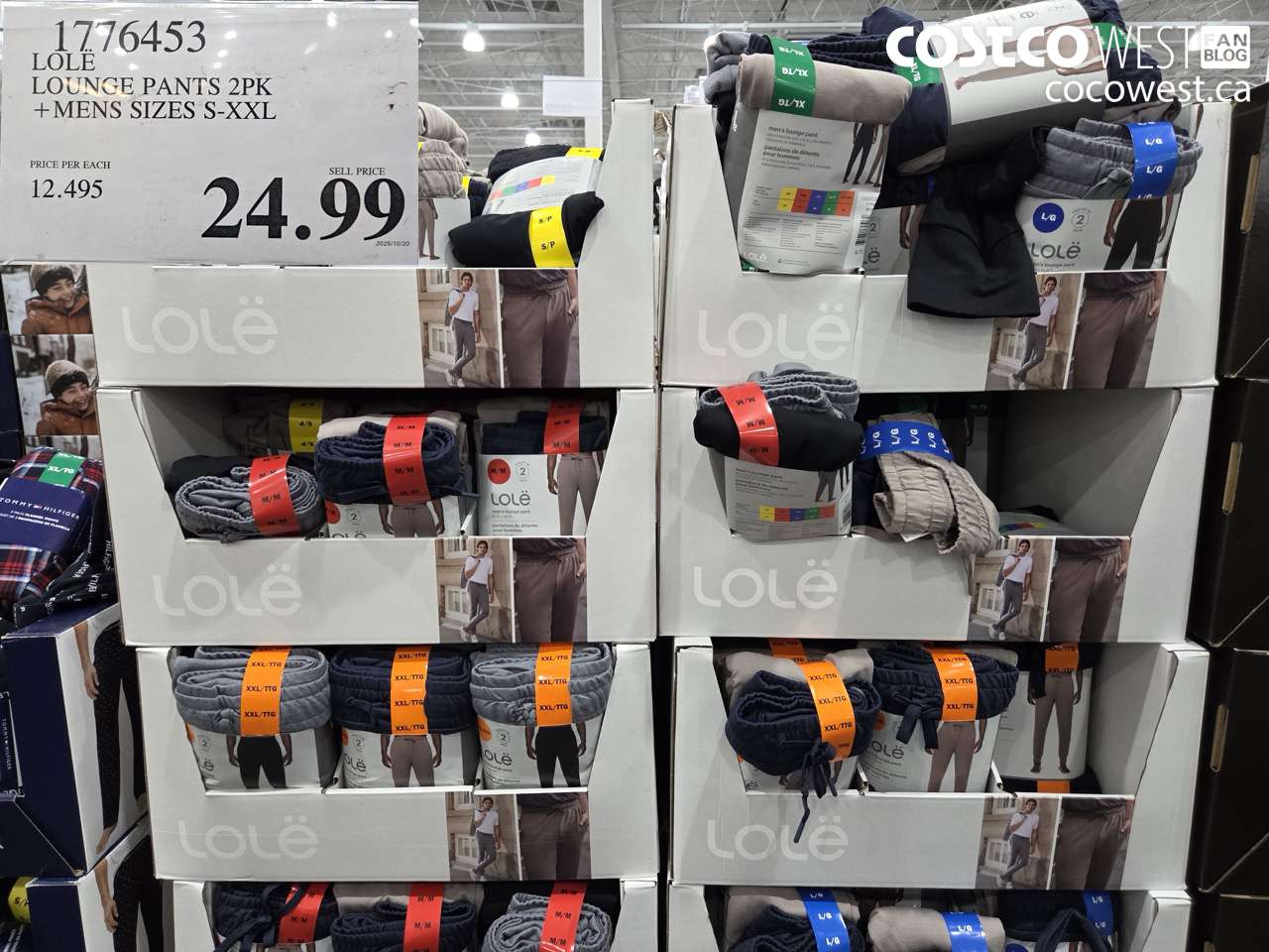 1776453 LOLE LOUNGE PANTS 2PK MENS SIZES S-XXL $24.99