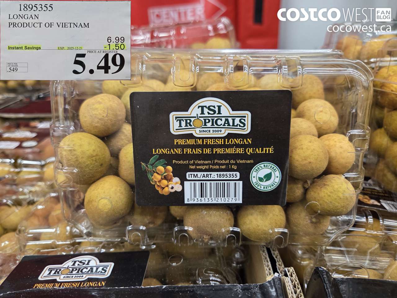 1895355 LONGAN PRODUCT OF VIETNAM ($1.50 INSTANT SAVINGS EXPIRES ON 2025-12-21) $5.49