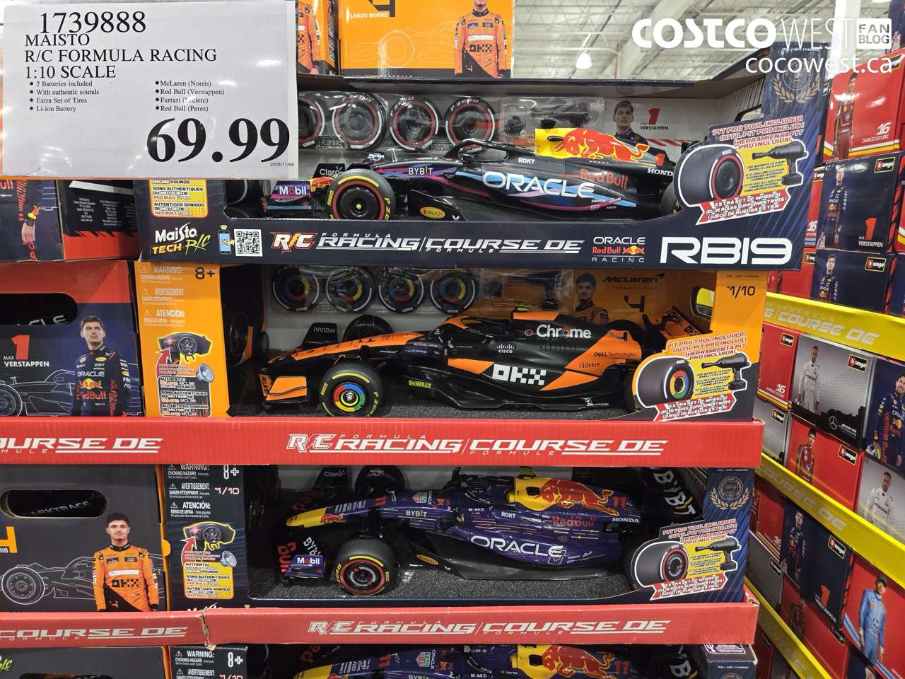 1739888 MAISTO R/C FORMULA RACING 1:10 SCALE $69.99