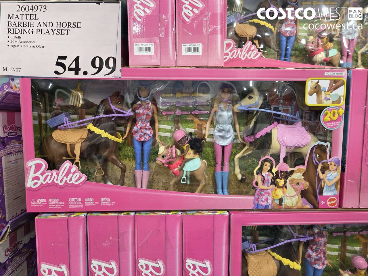 2604973 MATTEL BARBIE AND HORSE RIDING PLAYSET $54.99