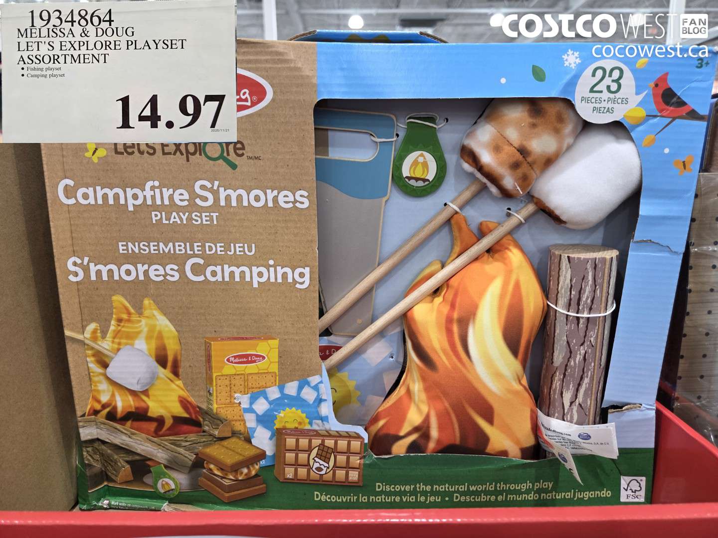 1934864 MELISSA & DOUG LET'S EXPLORE PLAYSET ASSORTMENT $14.97