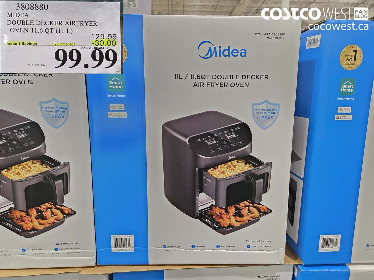 3808880 MIDEA AIR FRYER TOASTER OVEN 11.6 QT (11 L) ($30.00 INSTANT SAVINGS EXPIRES ON 2025-12-29) $99.99