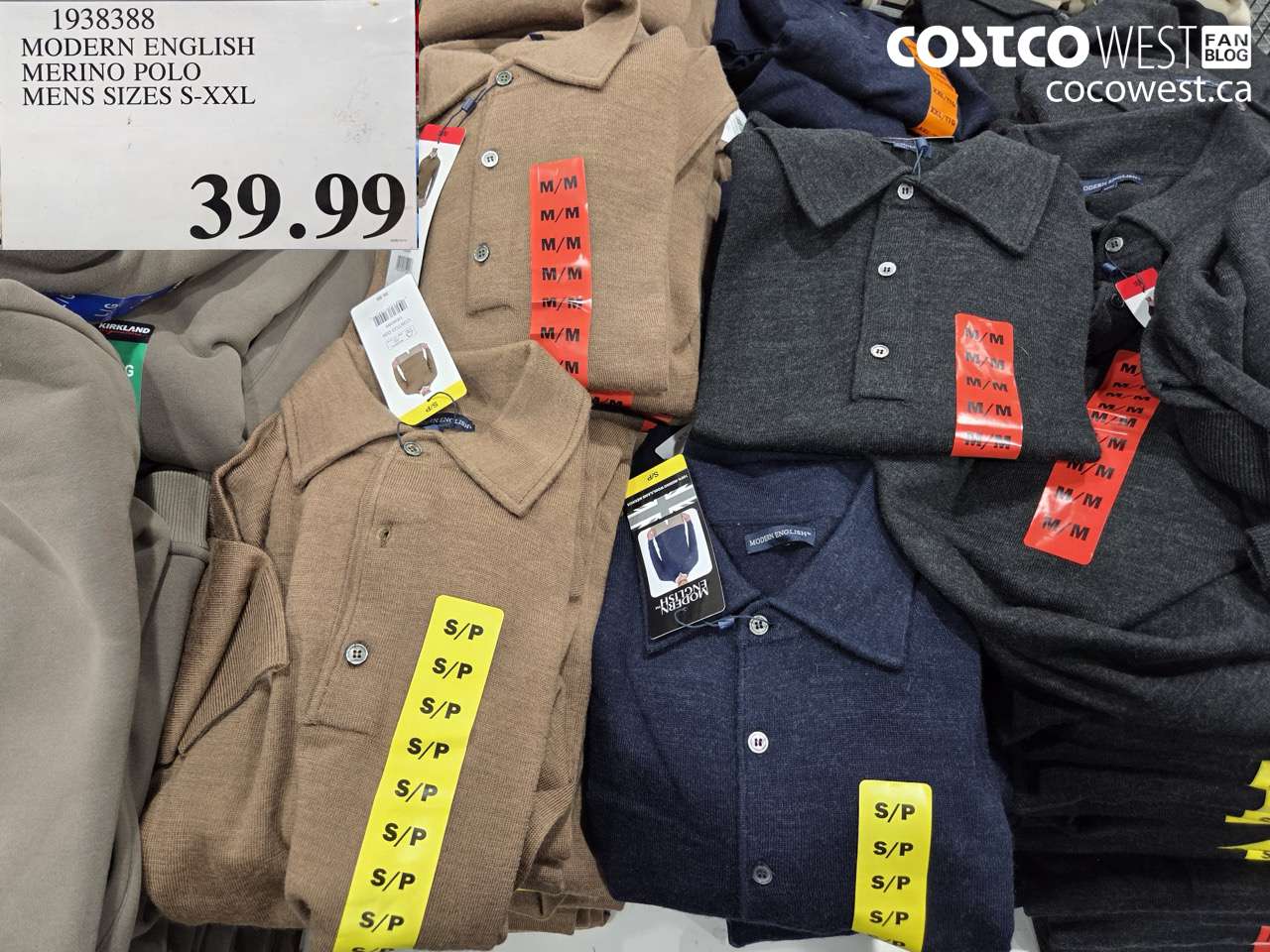 1938388 MODERN ENGLISH MERINO POLO MENS SIZES S-XXL $39.99