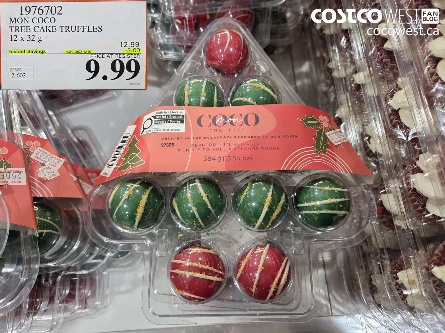 1976702 MON COCO TREE CAKE TRUFFLES 12 x 32 g ($3.00 INSTANT SAVINGS EXPIRES ON 2025-12-07) $9.99