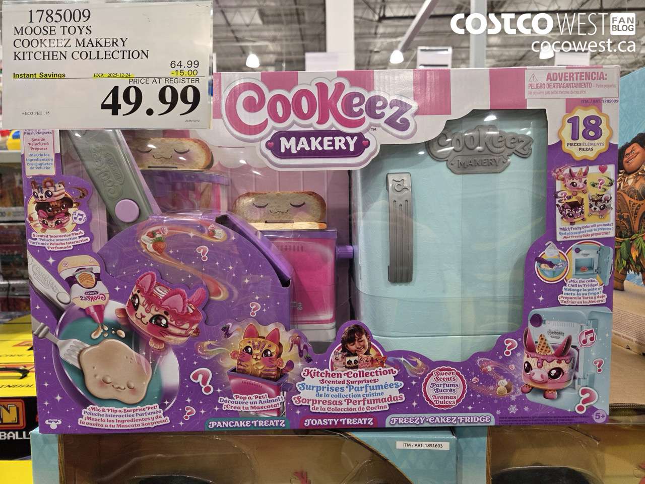 1785009 MOOSE TOYS COOKEEZ MAKERY KITCHEN COLLECTION ($15.00 INSTANT SAVINGS EXPIRES ON 2025-12-24) $49.99