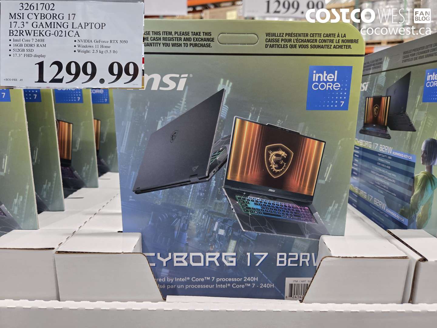 3261702 MSI CYBORG 17 17.3