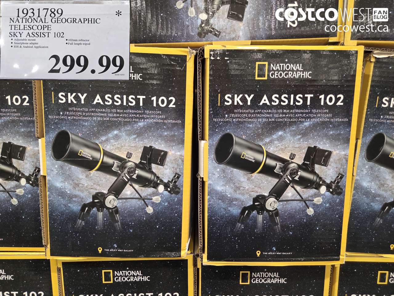1931789 NATIONAL GEOGRAPHIC TELESCOPE SKY ASSIST 102 $299.99