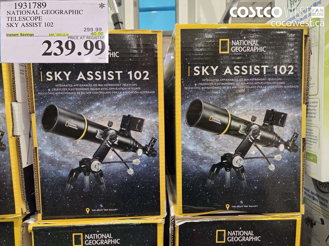 1931789 NATIONAL GEOGRAPHIC TELESCOPE SKY ASSIST 102 ($60.00 INSTANT SAVINGS EXPIRES ON 2025-12-14) $239.99
