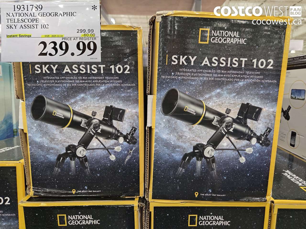 1931789 NATIONAL GEOGRAPHIC TELESCOPE SKY ASSIST 102 ($60.00 INSTANT SAVINGS EXPIRES ON 2025-12-14) $239.99