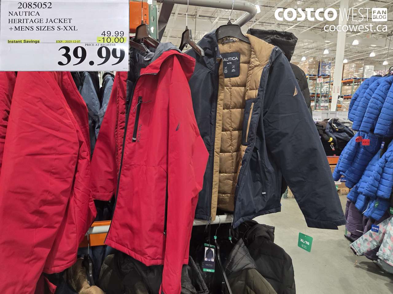 2085052 NAUTICA HERITAGE JACKET MENS SIZES S-XXL ($10.00 INSTANT SAVINGS EXPIRES ON 2025-12-07) $39.99