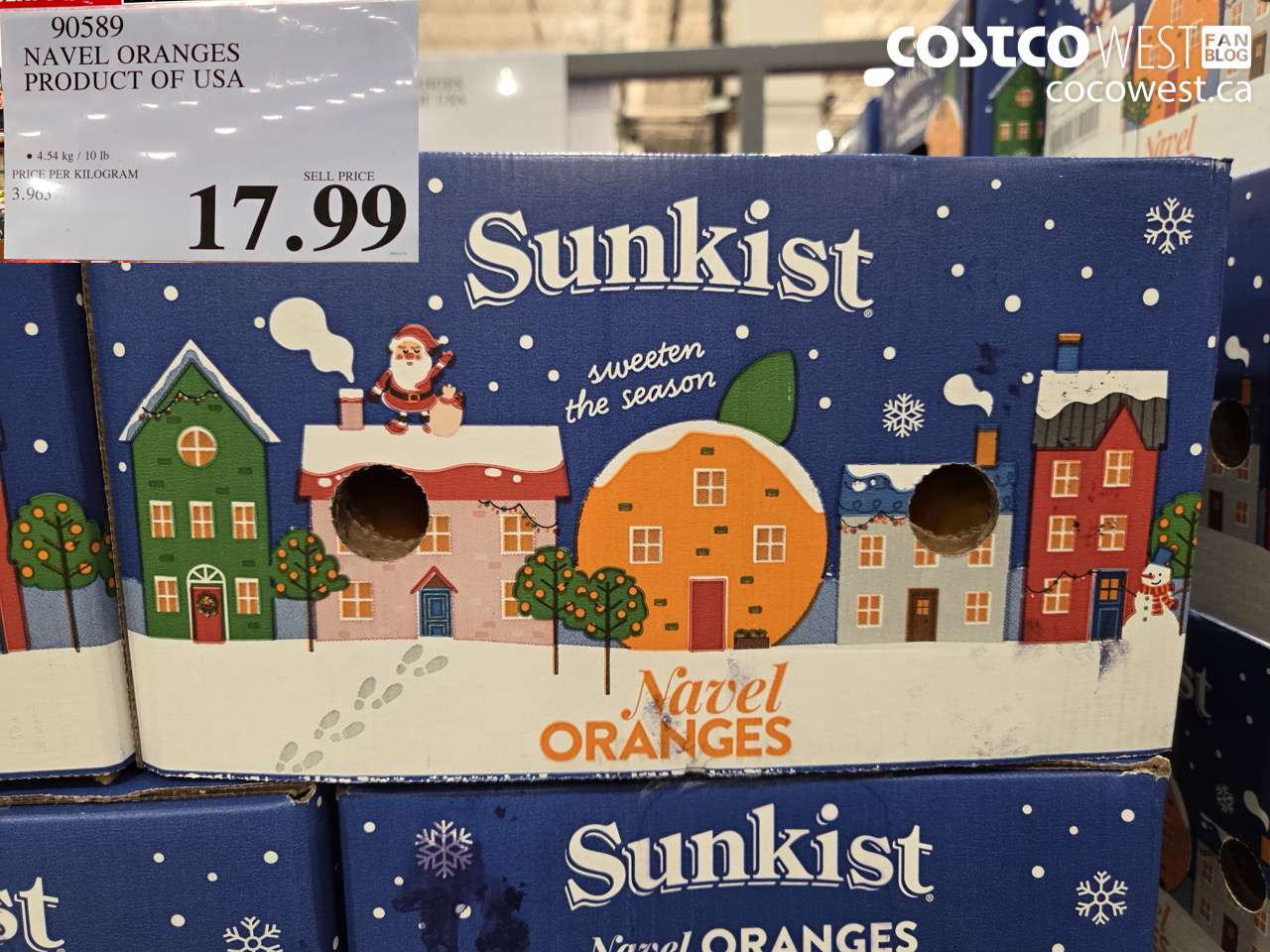 90589 NAVEL ORANGES PRODUCT OF USA $17.99