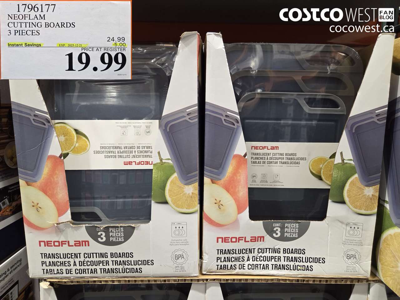 1796177 NEOFLAM CUTTING BOARDS 3 PIECES ($5.00 INSTANT SAVINGS EXPIRES ON 2025-12-21) $19.99