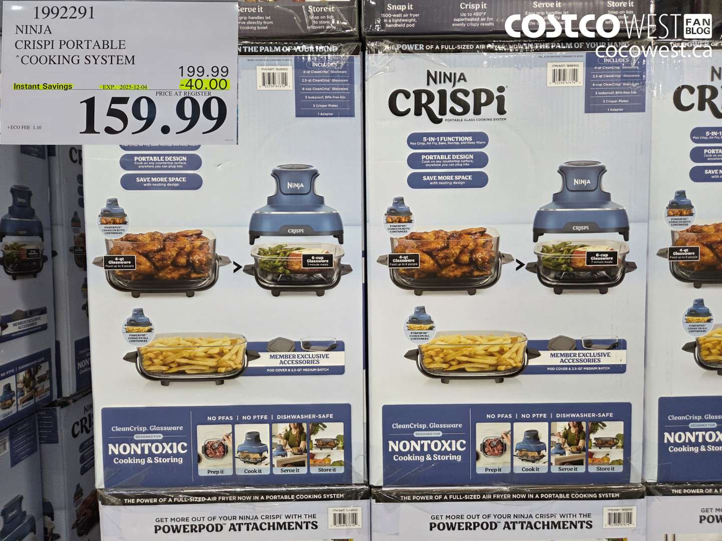 1992291 NINJA CIRSPI PORTABLE COOKING SYSTEM ($40.00 INSTANT SAVINGS EXPIRES ON 2025-12-04) $159.99