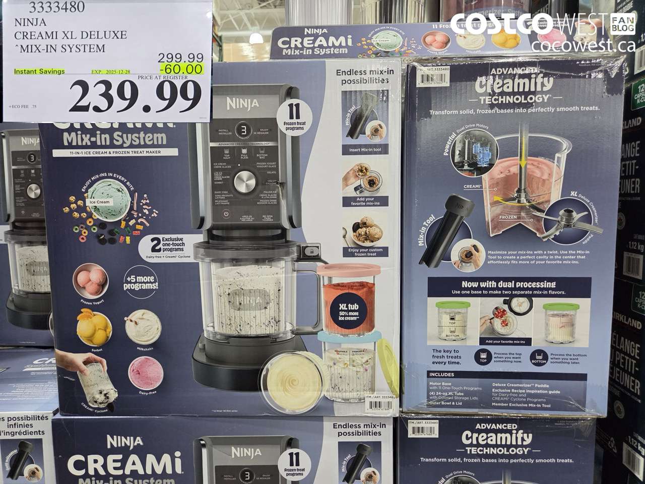 3333480 NINJA CREAMI MIX-IN SYSTEM ($60.00 INSTANT SAVINGS EXPIRES ON 2025-12-28) $239.99