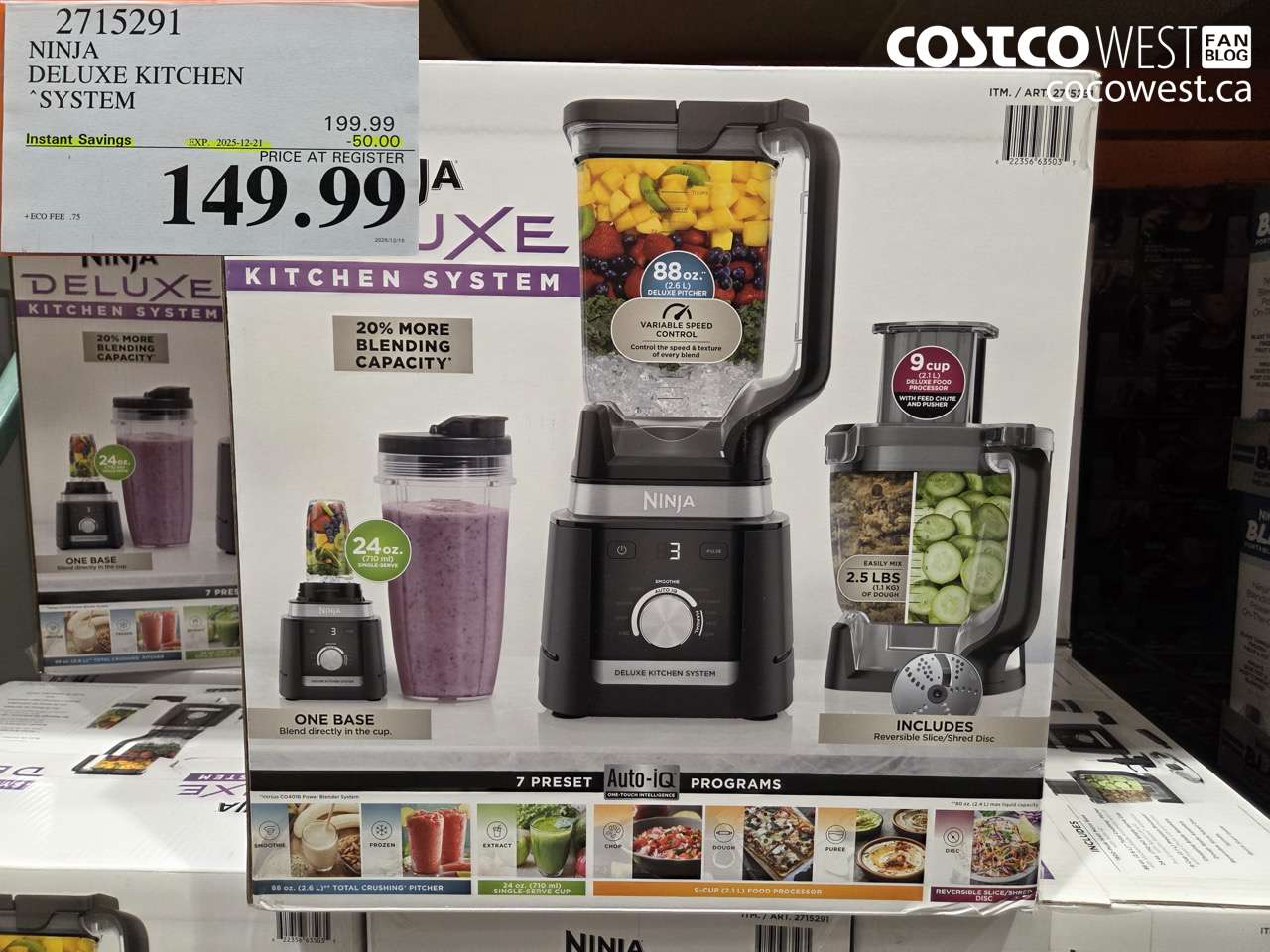 2715291 NINJA KITCHEN SYSTEM DELUXE ($50.00 INSTANT SAVINGS EXPIRES ON 2025-12-21) $149.99