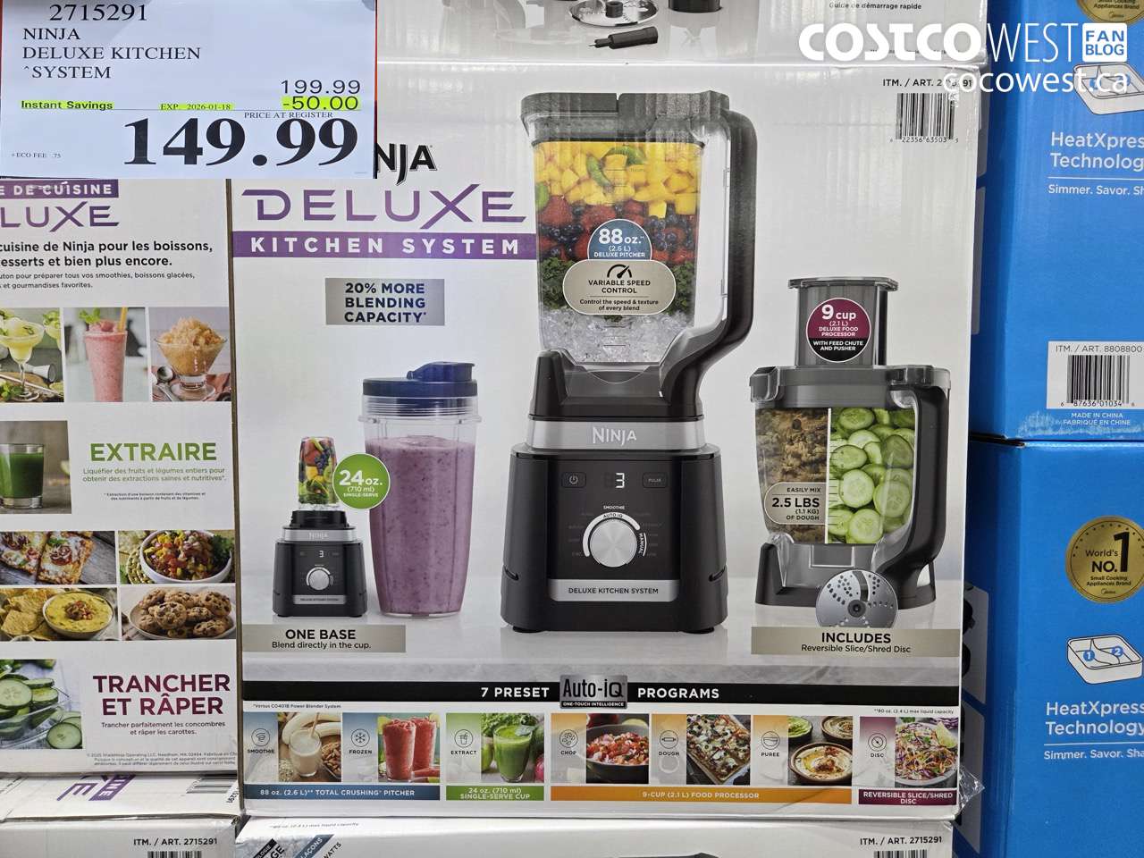 2715291 NINJA KITCHEN SYSTEM DELUXE ($50.00 INSTANT SAVINGS EXPIRES ON 2026-01-18) $149.99