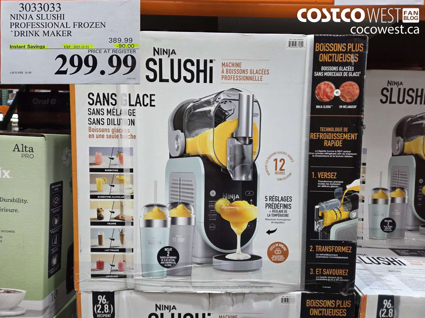 3033033 NINJA SLUSHI PROFESSIONAL FROZEN DRINK MAKER ($90.00 INSTANT SAVINGS EXPIRES ON 2025-12-21) $299.99