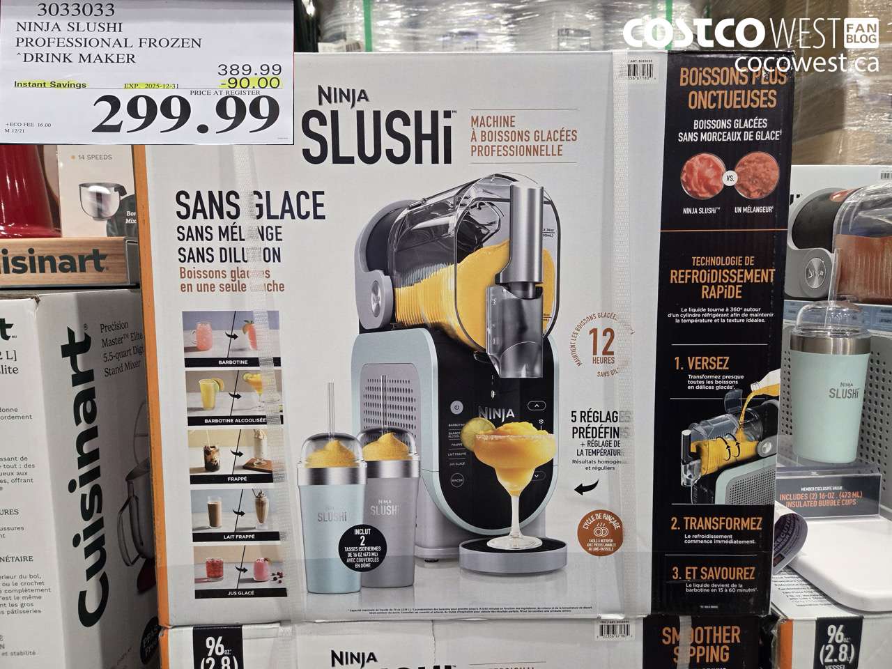 3033033 NINJA SLUSHI PROFESSIONAL FROZEN DRINK MAKER ($90.00 INSTANT SAVINGS EXPIRES ON 2025-12-31) $299.99