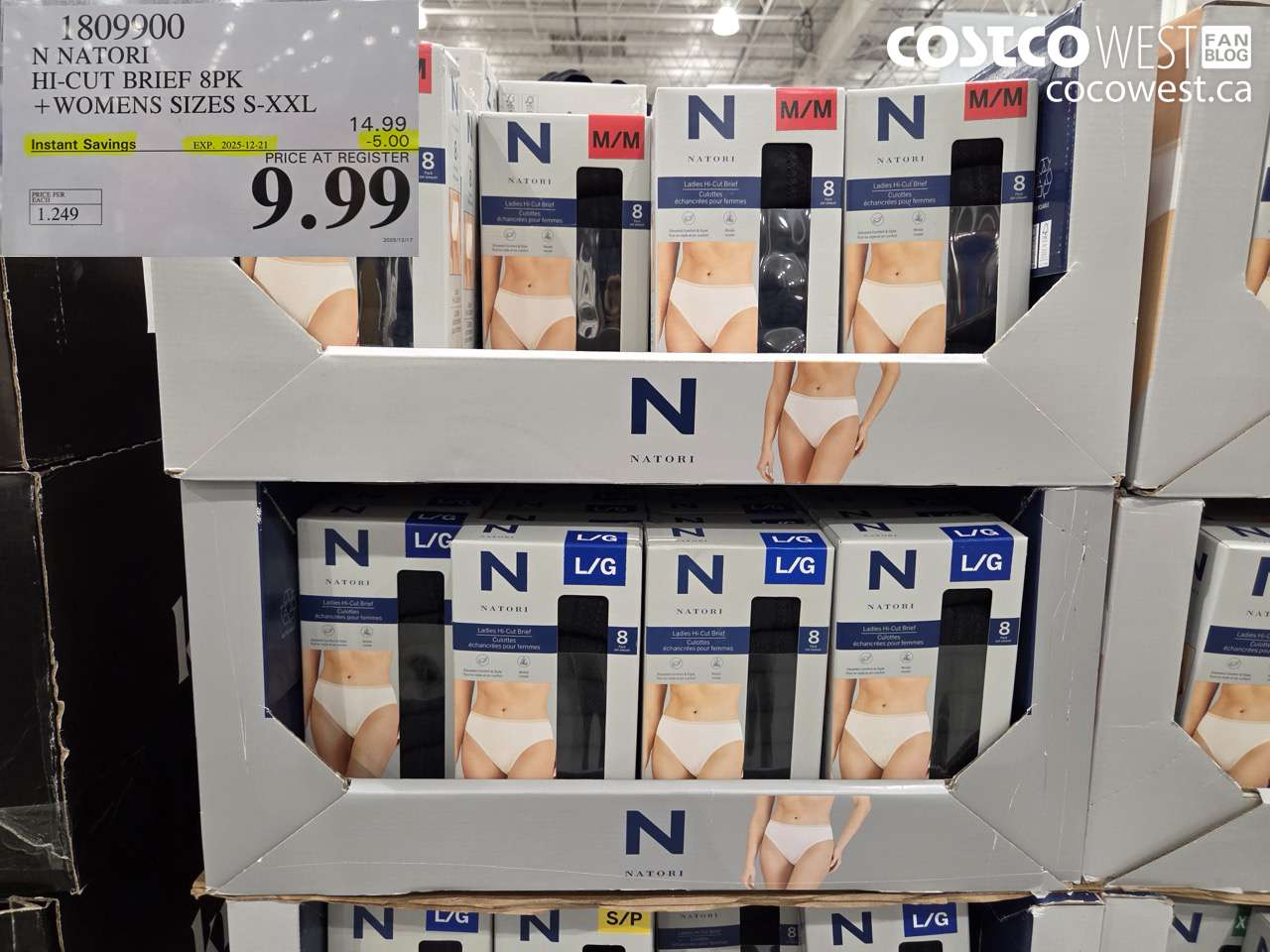 1809900 N NATORI HICUT BRIEFS 8PK LADIES SIZES S-XXL ($5.00 INSTANT SAVINGS EXPIRES ON 2025-12-21) $9.99