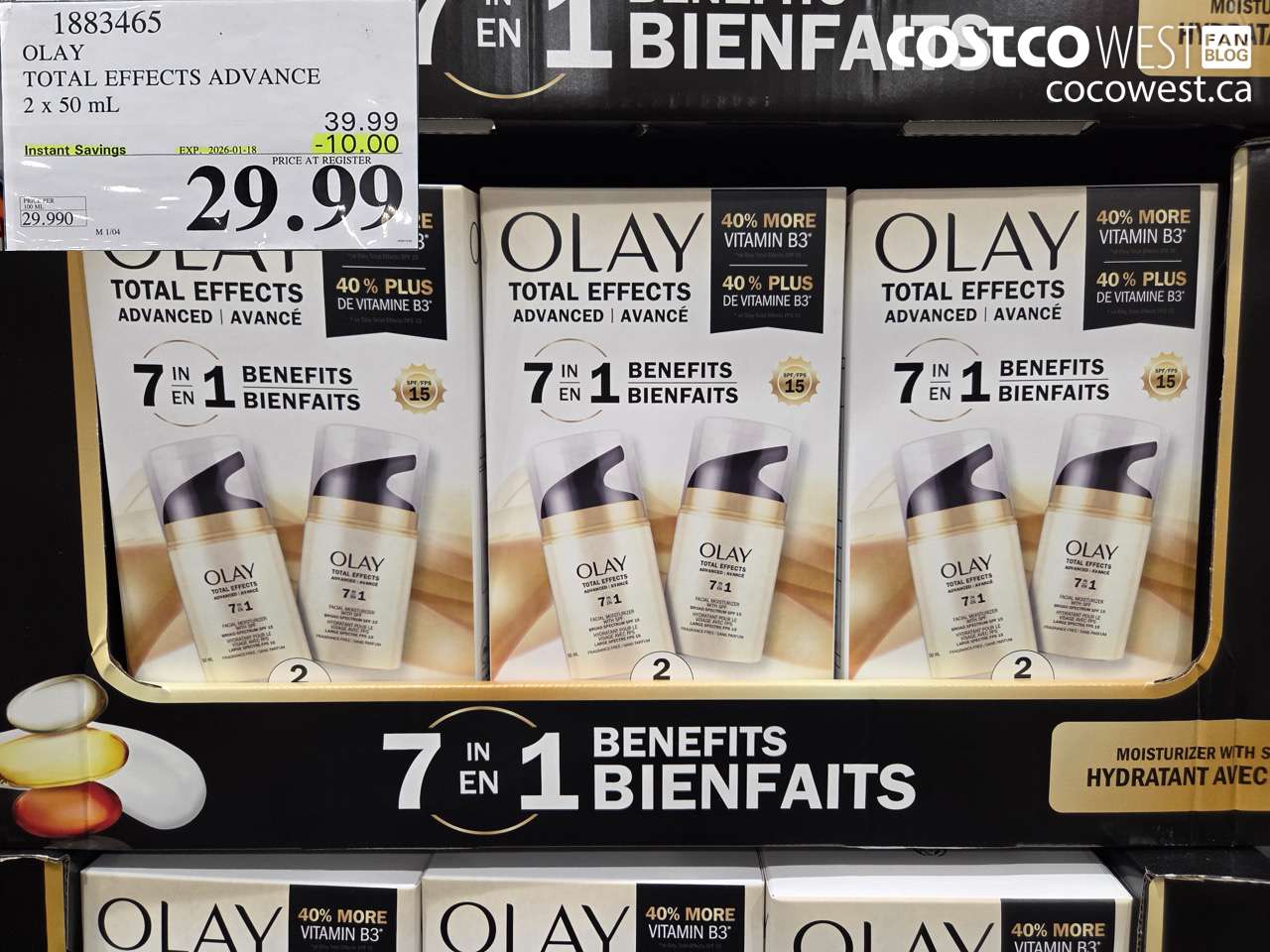 1883465 OLAY TOTAL EFFECTS ADV 2 X 50ML ($10.00 INSTANT SAVINGS EXPIRES ON 2026-01-18) $29.99