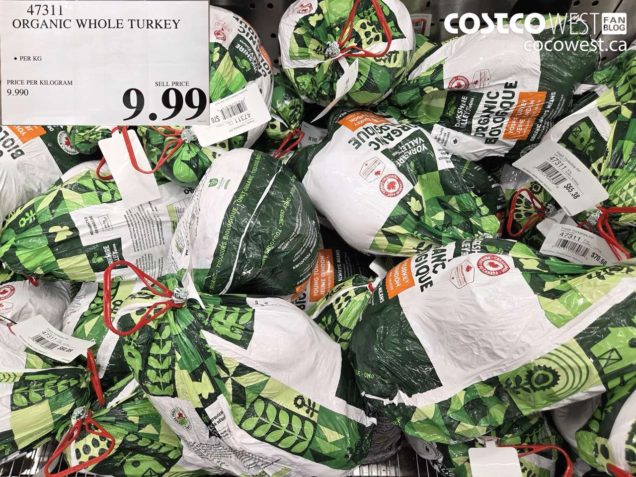 47311 ORGANIC WHOLE TURKEY $9.99