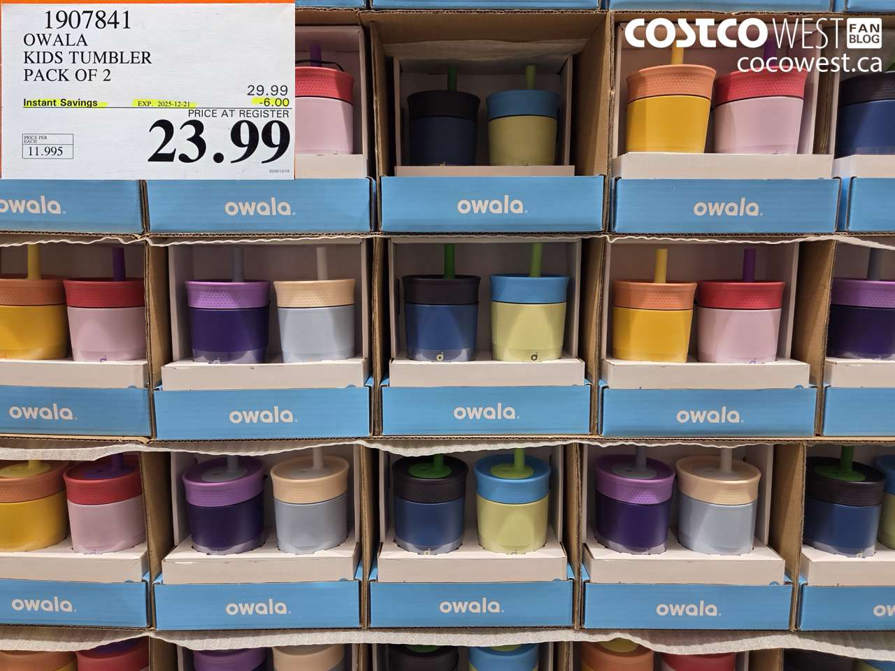 1907841 OWALA KIDS TUMBLER PACK OF 2 ($6.00 INSTANT SAVINGS EXPIRES ON 2025-12-21) $23.99