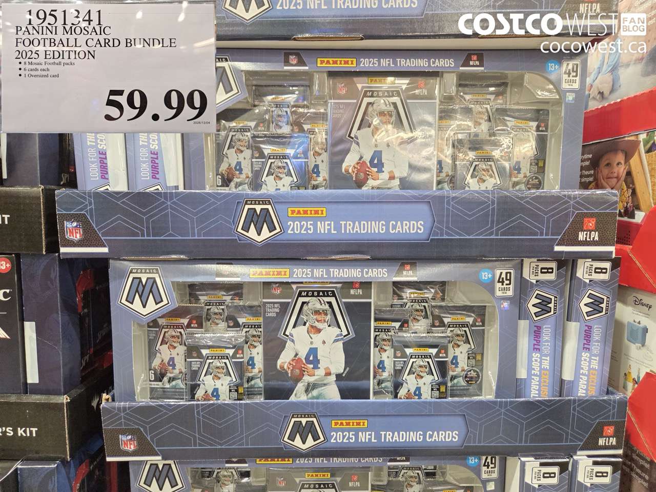 1951341 PANINI MOSAIC FOOTBALL CARD BUNDLE 2025 EDITION $59.99