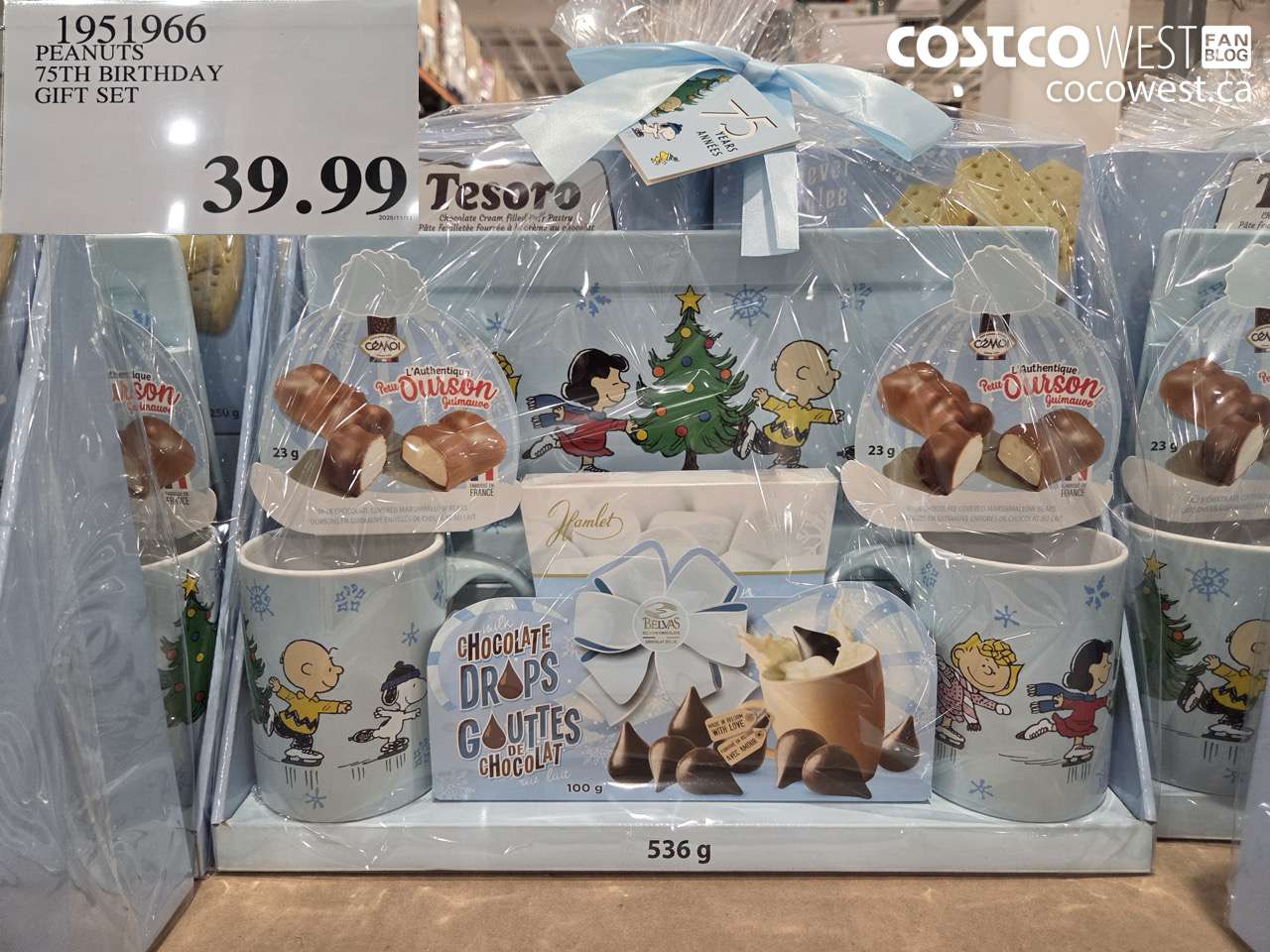 1951966 PEANUTS 75TH BIRTHDAY GIFT SET $39.99