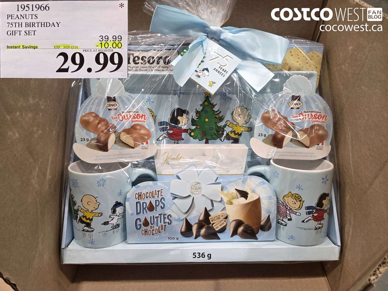 1951966 PEANUTS 75TH BIRTHDAY GIFT SET ($10.00 INSTANT SAVINGS EXPIRES ON 2025-12-31) $29.99